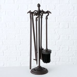 Каминный набор Джохан 51 см, 4 предмета, чугун (Boltze, Германия). Артикул: 1021951