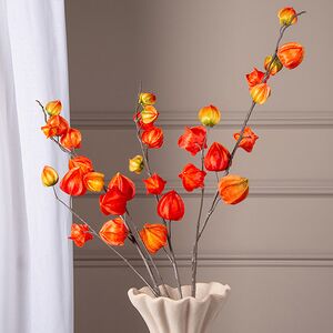 Искусственная ветка Физалис 90 см оранжевый Boltze фото 1