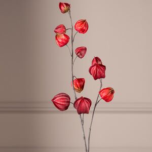 Искусственная ветка Физалис 90 см красный Boltze фото 3