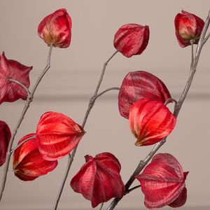 Искусственная ветка Физалис 90 см красный Boltze фото 2