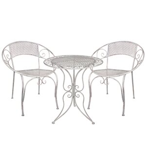 Комплект садовой мебели Триббиани: 1 стол + 2 кресла, белый Edelman фото 5