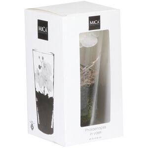 Искусственный цветок в кашпо Орхидея Королевская 30 см белая Edelman (Эдельман) фото 5