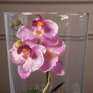 Искусственный цветок в кашпо Орхидея Королевская 30 см розовая Edelman (Эдельман) фото 3