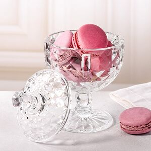 Конфетница с крышкой Богота 15*10 см, стекло EDG (ЭДГ) фото 4