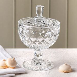 Конфетница с крышкой Богота 15*10 см, стекло EDG (ЭДГ) фото 3