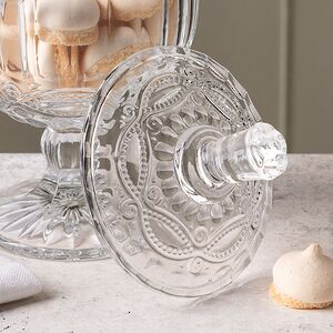 Конфетница с крышкой Лима 15*10 см, стекло EDG (ЭДГ) фото 2