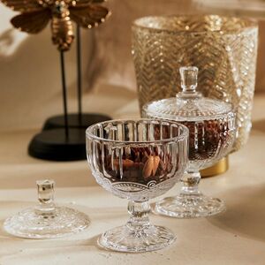 Конфетница с крышкой Lima 15*10 см, стекло EDG фото 2