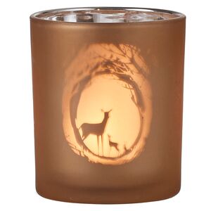 Подсвечник стаканчик Олени в лесу 8 см шампань (Edelman, Нидерланды). Артикул: 1049624
