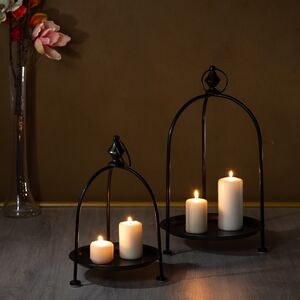 Набор декоративных подставок Антрацит 43 и 31 см 2 шт, металл (Edelman, Нидерланды). Артикул: 1051477