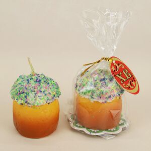 Пасхальная свеча Кулич 6 см Омский Свечной фото 3