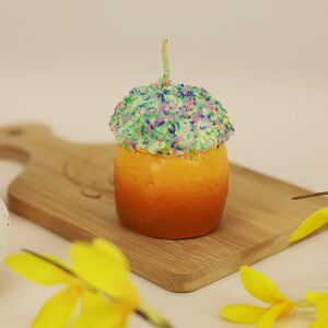 Пасхальная свеча Кулич 6 см (Омский Свечной, Россия). Артикул: 1054-свеча