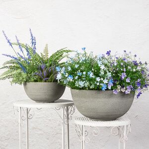 Декоративное кашпо Ричмонд серое