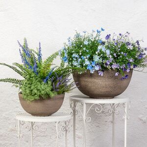 Декоративное кашпо Ричмонд 35*17 см мокко, пластик Edelman фото 3