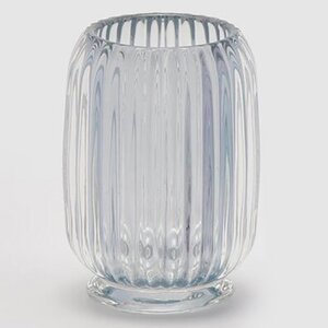 Стеклянная ваза Rozemari 12 см голубая EDG фото 3