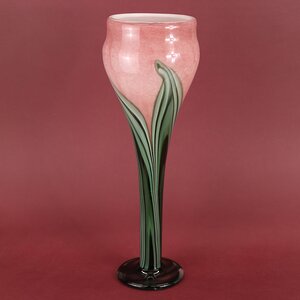 Декоративная ваза Albigono 45 см розово-зеленая (EDG, Италия). Артикул: 105903-75