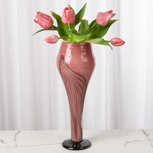 Декоративная ваза Albigono 35 см изумрудно-розовая EDG фото 1