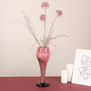 Декоративная ваза Albigono 35 см изумрудно-розовая (EDG, Италия). Артикул: 105904-52
