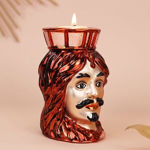 Декоративный подсвечник Жан-Жак Дюбуа 13 см красный EDG (ЭДГ) фото 2