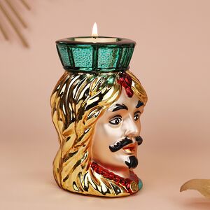 Декоративный подсвечник Жан-Жак Дюбуа 13 см зеленый EDG (ЭДГ) фото 2