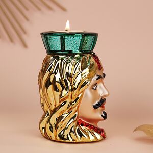 Декоративный подсвечник Жан-Жак Дюбуа 13 см зеленый EDG (ЭДГ) фото 5