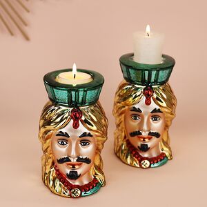 Декоративный подсвечник Жан-Жак Дюбуа 13 см зеленый EDG (ЭДГ) фото 6