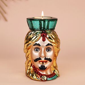 Декоративный подсвечник Жан-Жак Дюбуа 13 см зеленый EDG (ЭДГ) фото 4