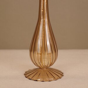 Стеклянная ваза Ирлинда 35 см ореховая EDG фото 3