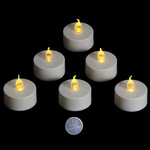 Свеча светодиодная чайная 6 шт, батарейка (Edelman, Нидерланды). Артикул: 106825