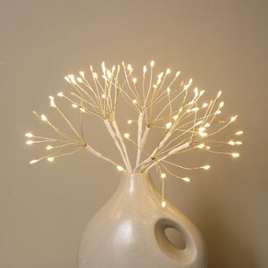 Светодиодное украшение Одуванчик Регардо 20 см, 80 теплых белых LED ламп с мерцанием, IP44 Edelman фото 1