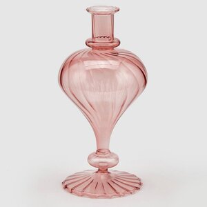 Стеклянная ваза Monofiore 30 см нежно-розовая EDG фото 1