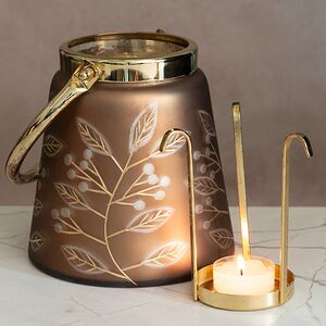 Декоративный подсвечник Miraggio 15 см орех, стекло EDG фото 7