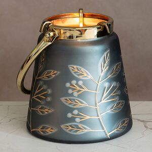 Декоративный подсвечник Miraggio 15 см светло-серый, стекло (EDG, Италия). Артикул: 107007-97