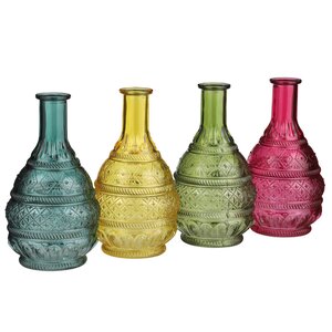 Стеклянная ваза Махидевран Султан 23 см, фуксия Edelman фото 2