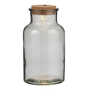 Стеклянная ваза для флорариума и композиций Монтгомери 26 см с подсветкой, на батарейках (Edelman, Нидерланды). Артикул: ID77789