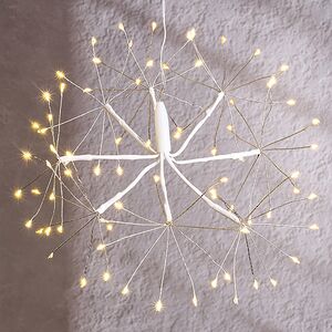 Светодиодное украшение Одуванчик Регардо 20 см, 80 теплых белых LED ламп с мерцанием, на батарейках, IP44