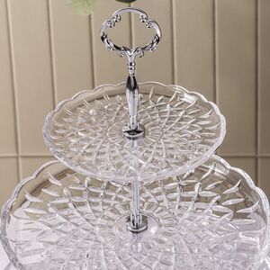 Фруктовница Salisbury трехъярусная 35 см, стекло EDG фото 2