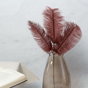 Декоративная ветка с перьями Инфламаре 61 см малиновая (Edelman, Нидерланды). Артикул: 1081922
