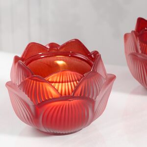 Стеклянный подсвечник Цветок - Felicita Bordo 11 см