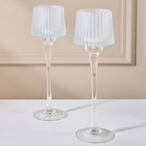 Стеклянный подсвечник-бокал Foscolo White 27 см EDG (ЭДГ) фото 3