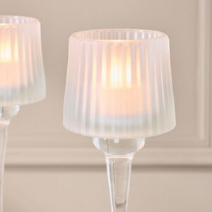 Стеклянный подсвечник-бокал Foscolo White 27 см EDG (ЭДГ) фото 2