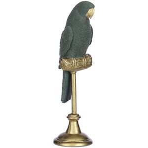 Декоративная статуэтка Попугай Даарио на золотой жёрдочке 28 см, эвкалиптовый (Edelman, Нидерланды). Артикул: 1084512