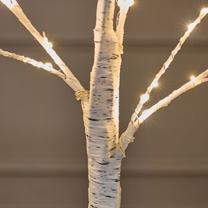 Светодиодное дерево Белая Береза 60 см, 96 теплых белых LED ламп, на батарейках, IP20 Edelman (Эдельман) фото 4