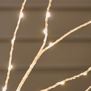 Светодиодное дерево Белая Береза 60 см, 96 теплых белых LED ламп, на батарейках, IP20 Edelman (Эдельман) фото 6