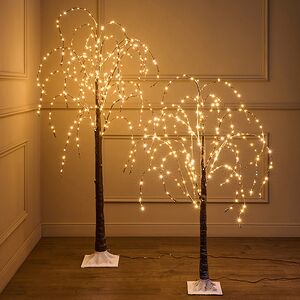 Светодиодное дерево Вальдетруда, теплые белые LED лампы, таймер, IP44