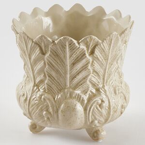 Декоративная ваза-кашпо Пианта Феличе 15 см белая