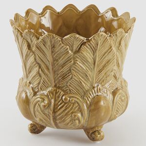 Декоративная ваза-кашпо Пианта Феличе 15 см песочная