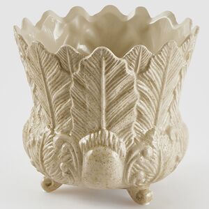 Декоративная ваза-кашпо Пианта Феличе 17 см белая