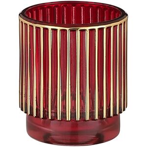 Декоративный подсвечник Гвинилио 8 см красный (Edelman, Нидерланды). Артикул: 1102564