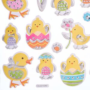 Пасхальные наклейки Цыплята 26*15 см Koopman фото 3