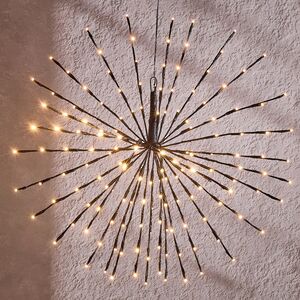 Светодиодное украшение Firework Black 70 см, 160 теплых белых LED ламп, IP44 (Edelman, Нидерланды). Артикул: 1106599